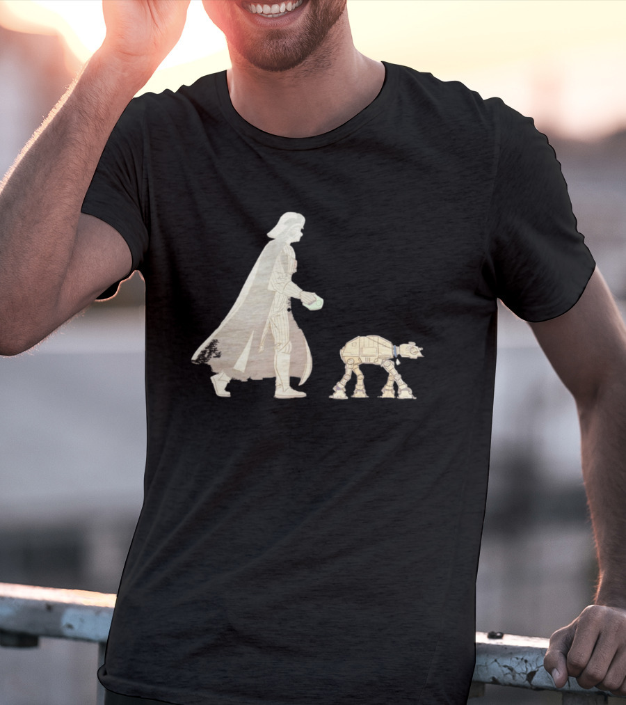 Star Wars Darth Vader Walking AT AT Walker T-Shirt