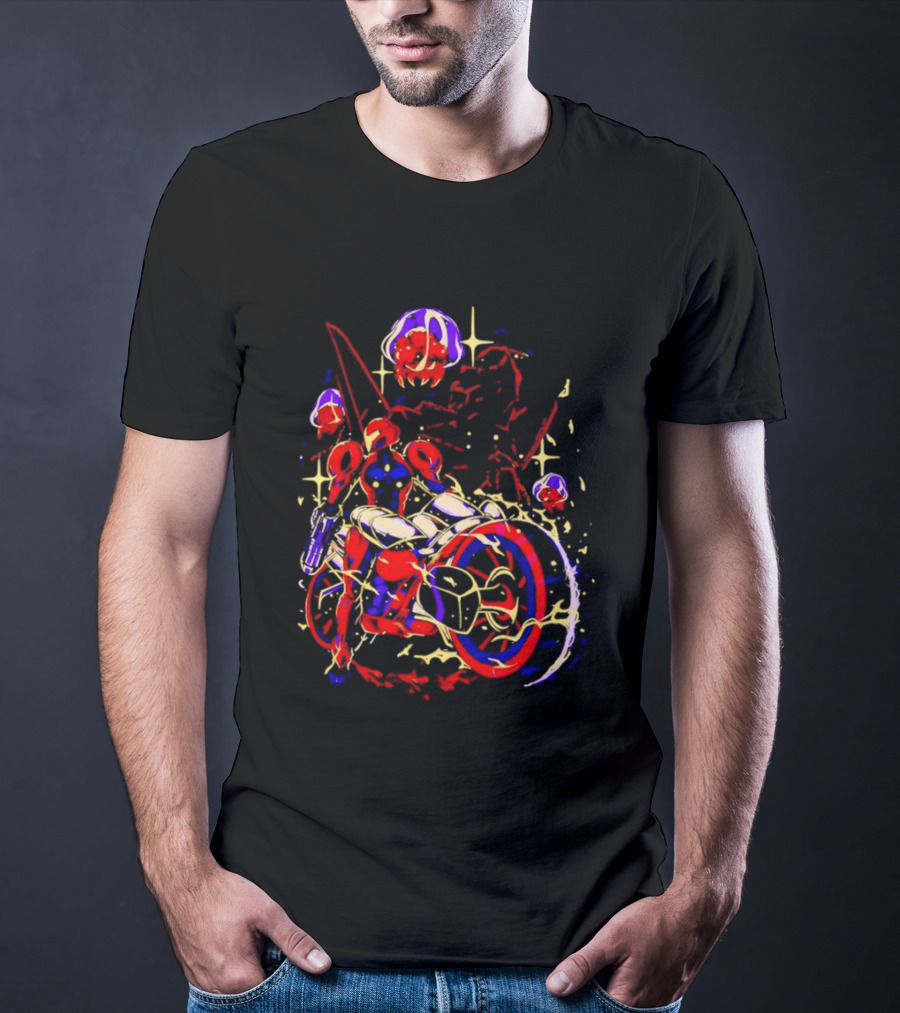 Under New Stars Samus Aran Vi O La Motorcycle Metroid Prime 4 Beyond T-Shirt