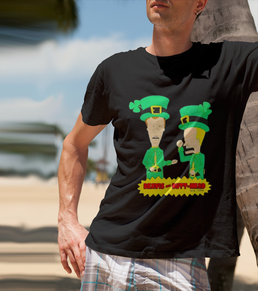 Beavis And Butt Head Leprechaun Costumes Green Bay Packers Mike Judge T-Shirt
