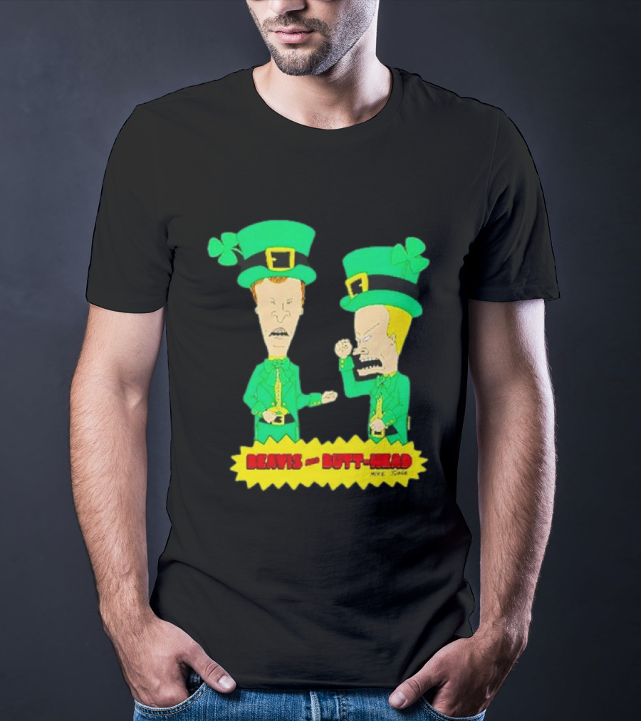 Beavis And Butt Head Leprechaun Costumes Green Bay Packers Mike Judge T-Shirt