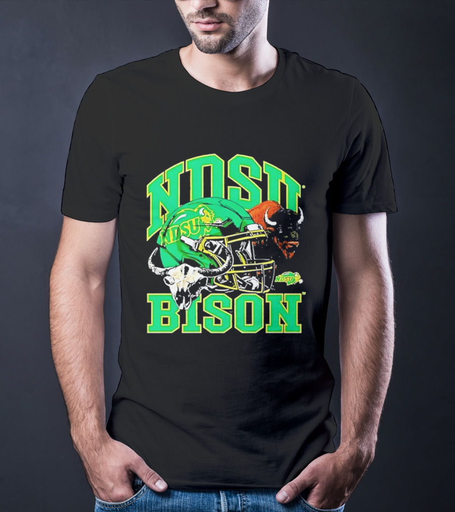 NDSU Bison Helmet Best NCAA Football Team Spirit T-Shirt
