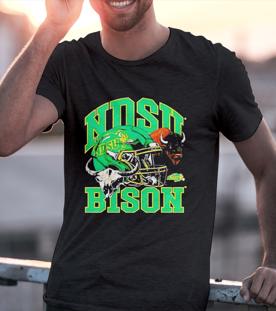 NDSU Bison Helmet Best NCAA Football Team Spirit T-Shirt
