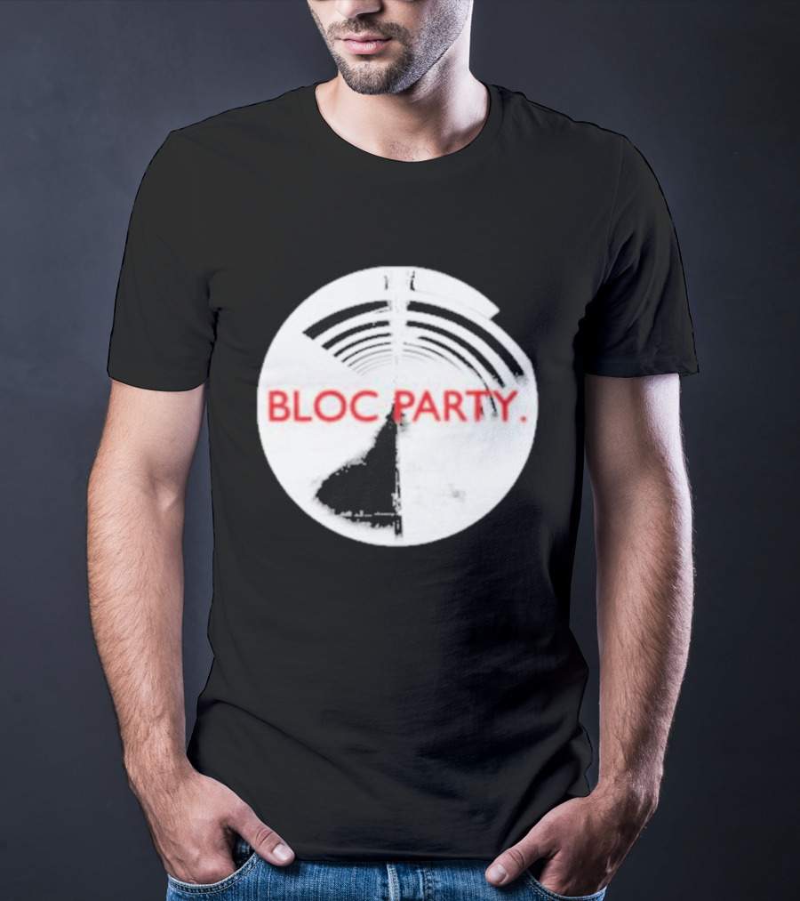 Bloc Party Anatomy Of A Brief Romance Black And White Circle T-Shirt