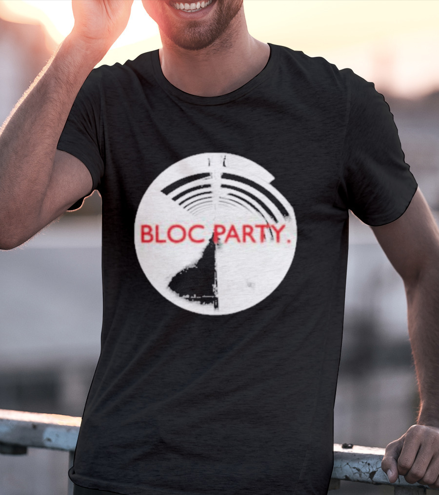 Bloc Party Anatomy Of A Brief Romance Black And White Circle T-Shirt