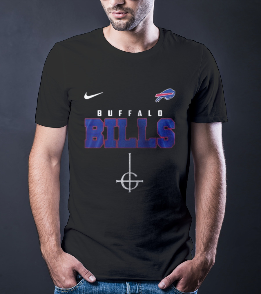 Buffalo Bills Nike Ghost Band Skeleton Collaboration T-Shirt