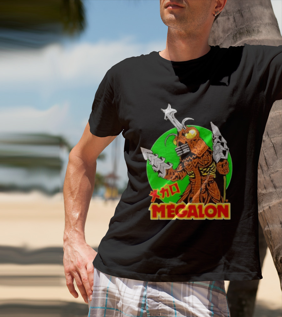 Cavitycolors Megalon Monster Kaiju Japanese Horror And Halloween T-Shirt