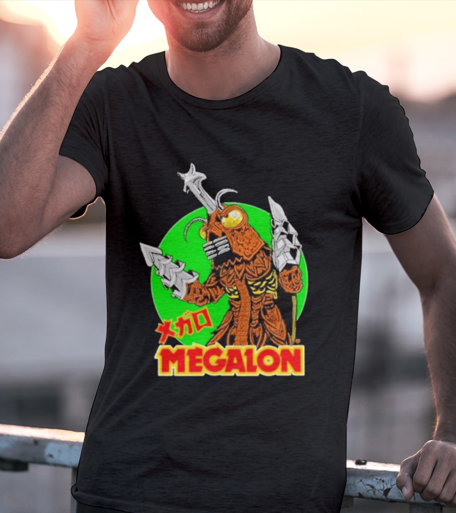 Cavitycolors Megalon Monster Kaiju Japanese Horror And Halloween T-Shirt