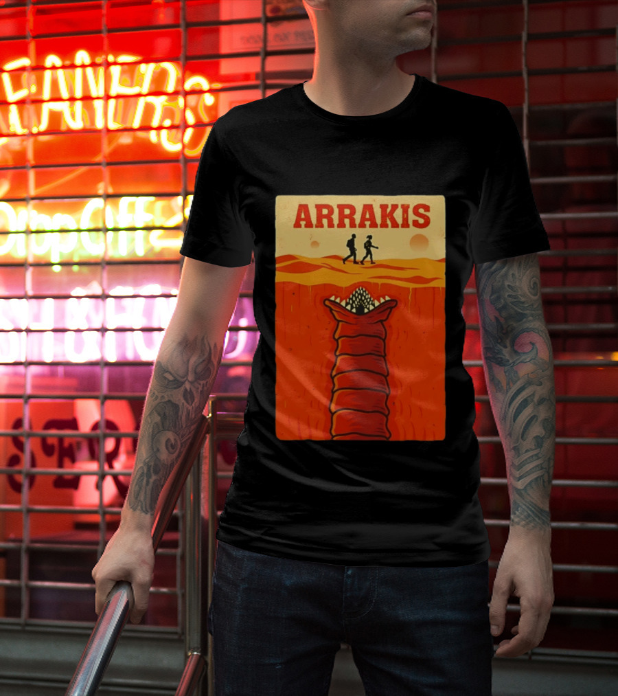 Arrakis Sandworm Apocalypse Movie Style Dune T-Shirt