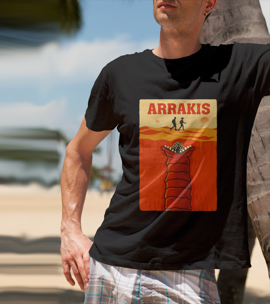 Arrakis Sandworm Apocalypse Movie Style Dune T-Shirt