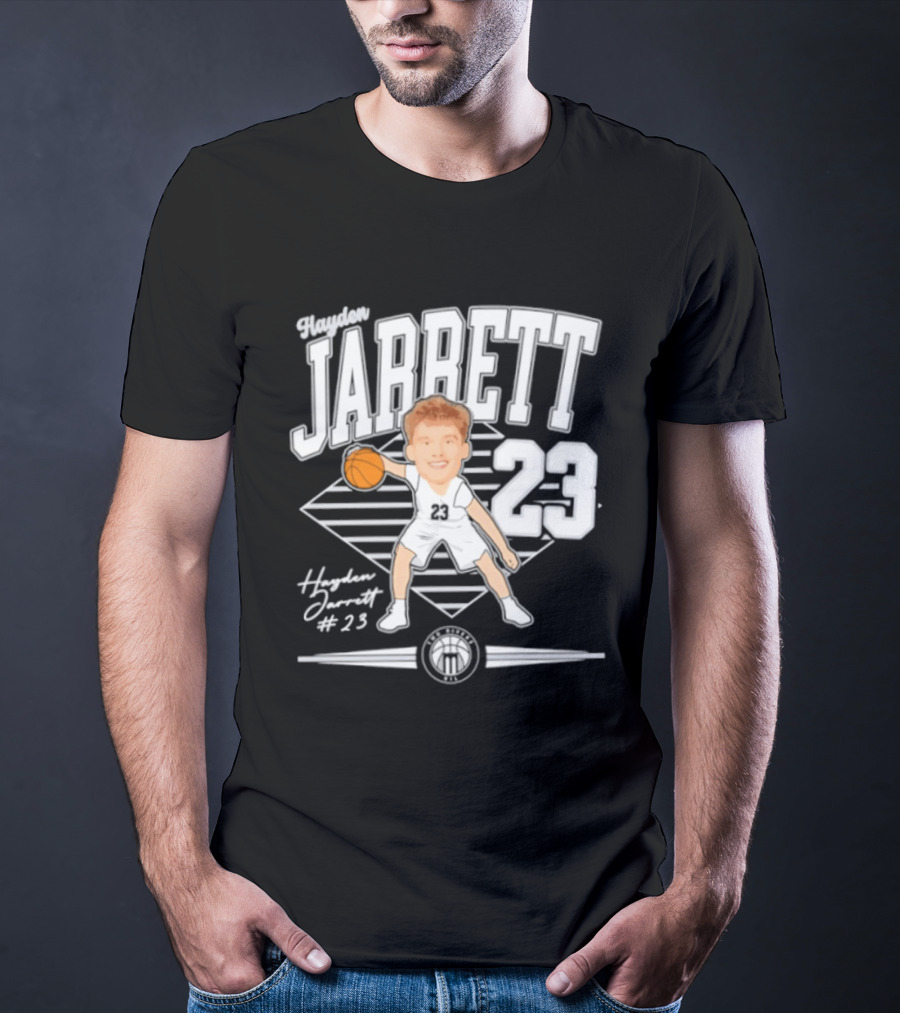 Hayden Jarrett 23 Marietta Basketball 2025 Signature T-Shirt