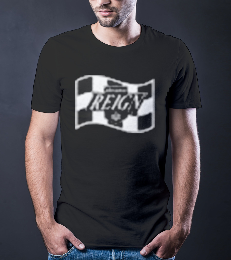 Ontario Reign Race To The Cup Checkered Flag T-Shirt