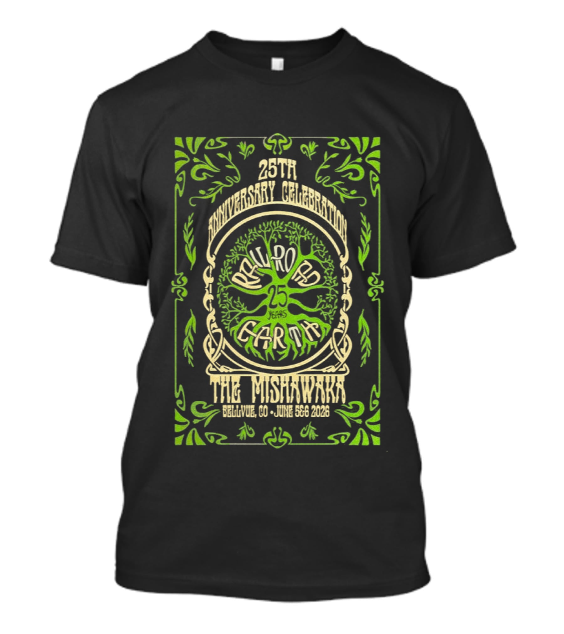 28th Annual Celebration Railroad Earth June 5 6 2026 The Mishawaka Colorado T-Shirt
