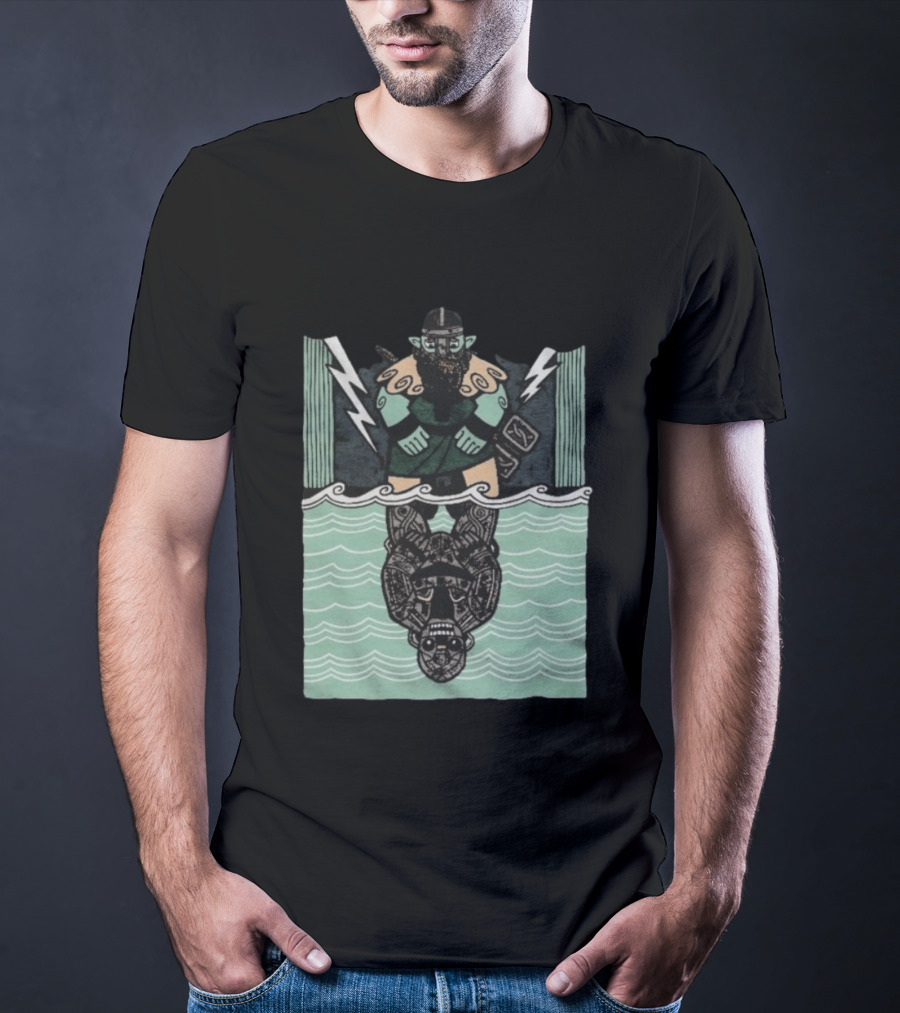 Reflections Of Tolv Norse Viking Thunder God And Mythology Reflection T-Shirt