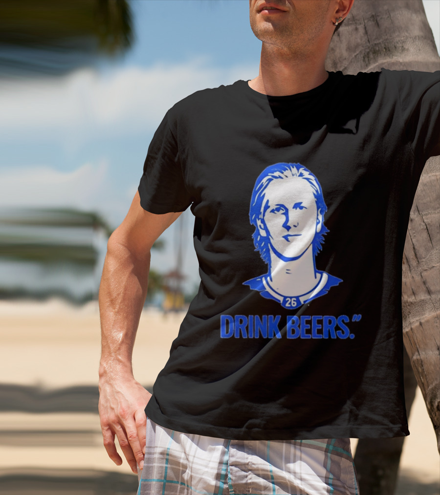 Sam Carrick Rasmus Dahlin Drink Beers Buffalo Sabres Hockey 26 T-Shirt