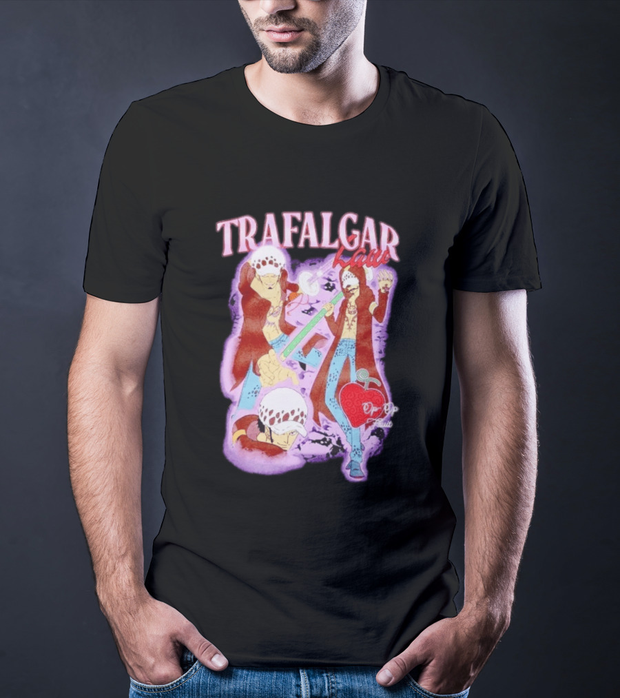 Trafalgar Law Op Op Fruit Collage Character Pose Series T-Shirt