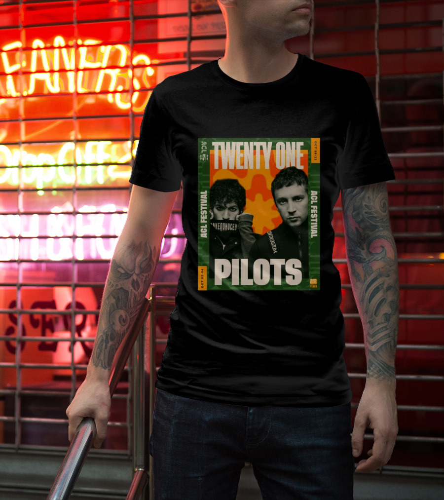 Twenty One Pilots ACL Festival October 2 4 And 9 11 2026 Event 21 Years T-Shirt