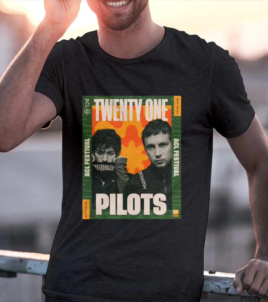 Twenty One Pilots ACL Festival October 2 4 And 9 11 2026 Event 21 Years T-Shirt