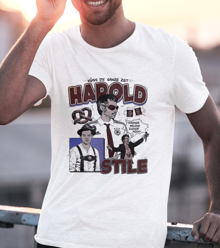 Harold Stile Oktoberfest Pretzel Beer Traditional Outfit T-Shirt