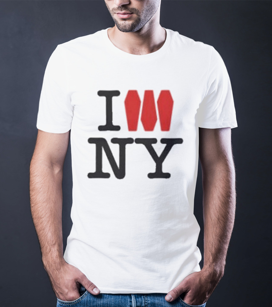 I Love NY Coffin Icon Parody Trend T-Shirt