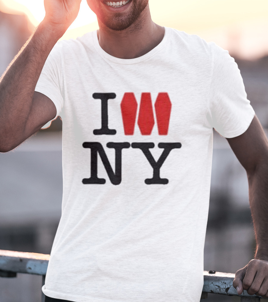 I Love NY Coffin Icon Parody Trend T-Shirt