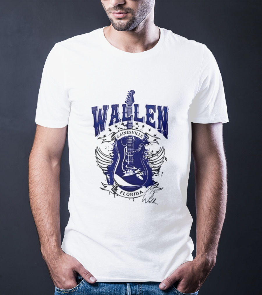 Morgan Wallen Gainesville Florida Guitar Wings T-Shirt