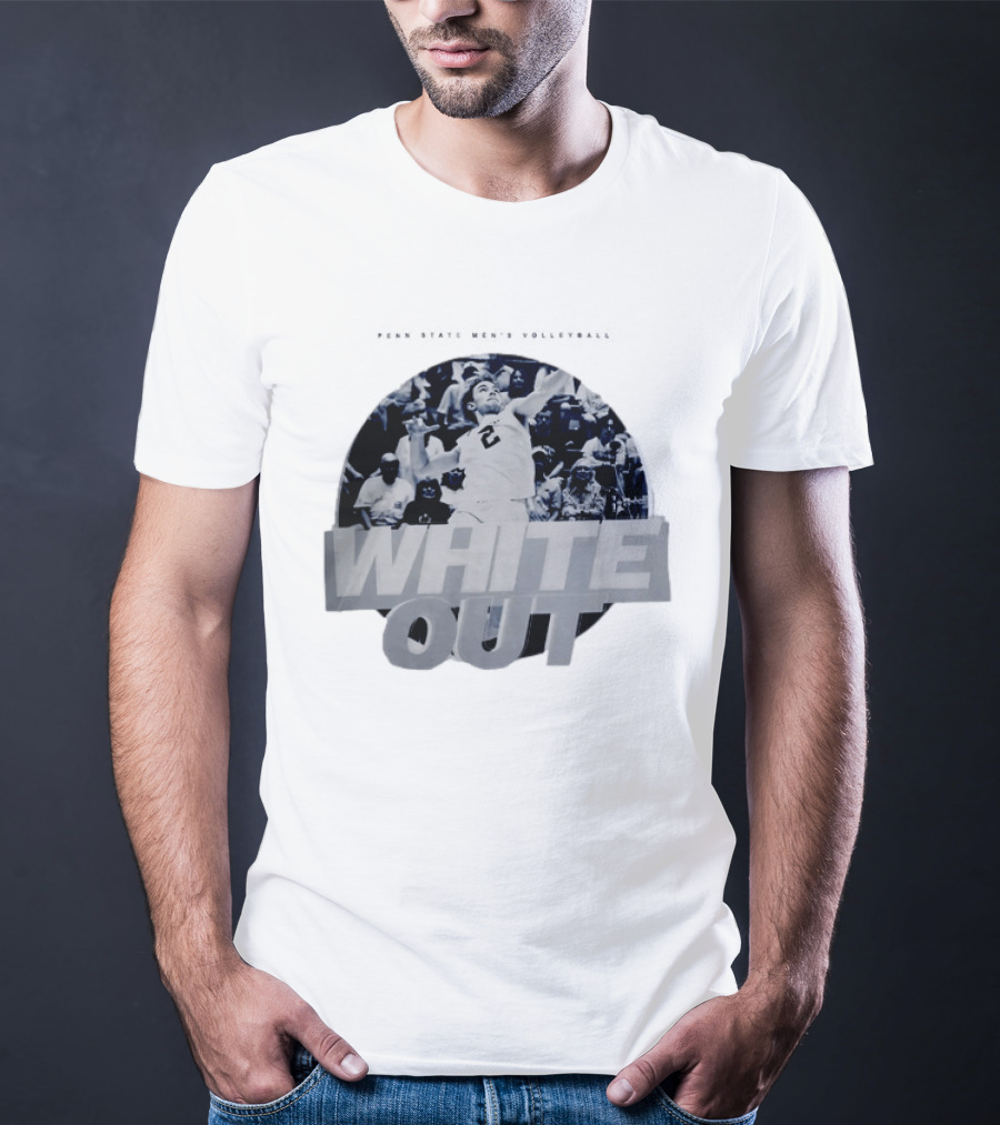 Penn State Nittany Lions Men's Volleyball White Out 2026 Player Action T-Shirt