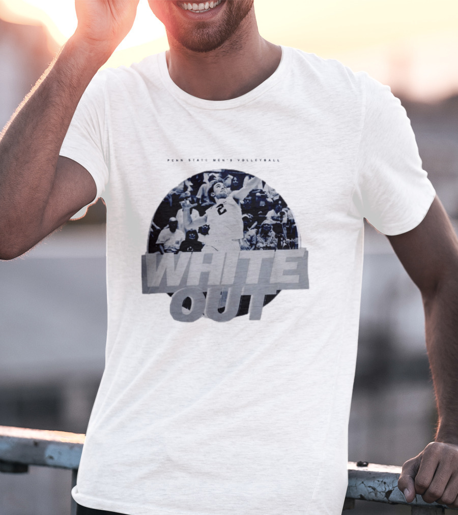 Penn State Nittany Lions Men's Volleyball White Out 2026 Player Action T-Shirt