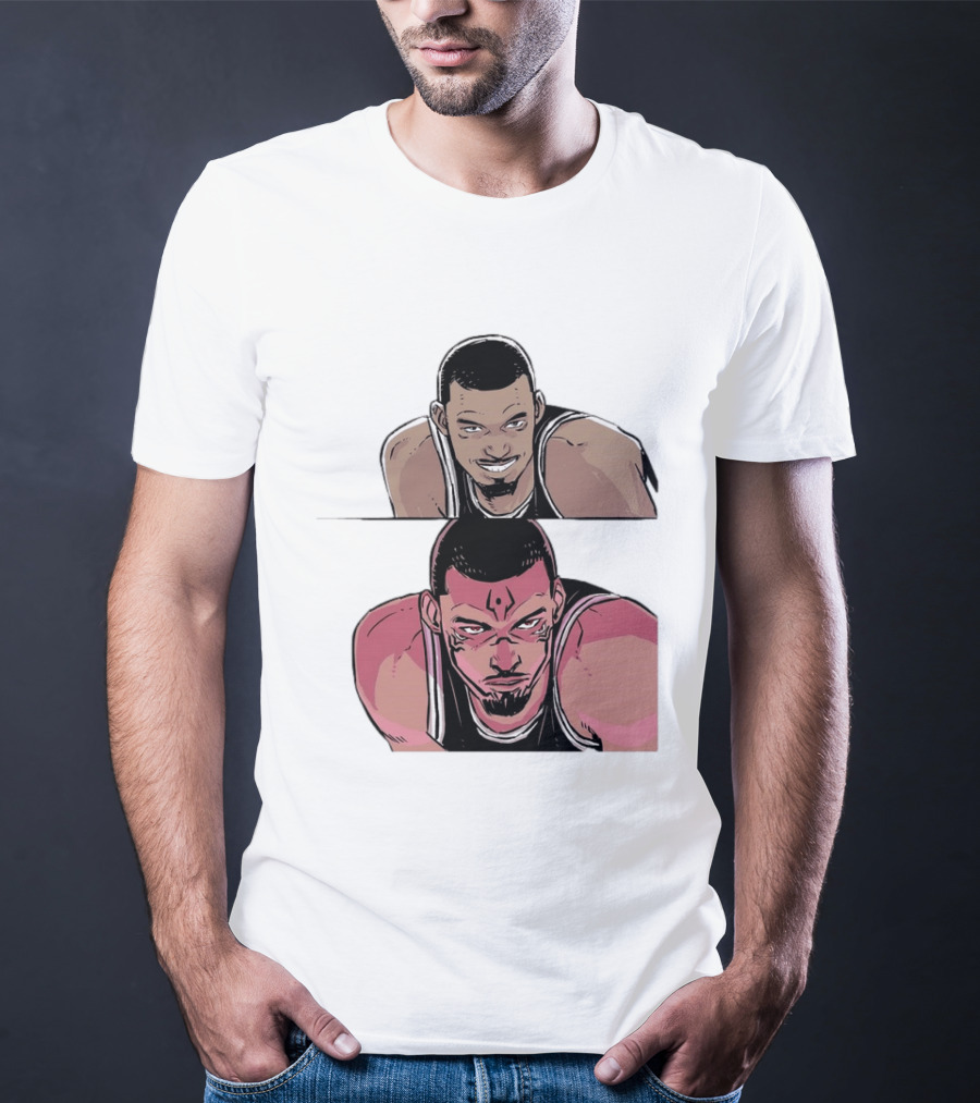 Victor Wembanyama Anime Style Transformation Wemby To Wemkuna T-Shirt