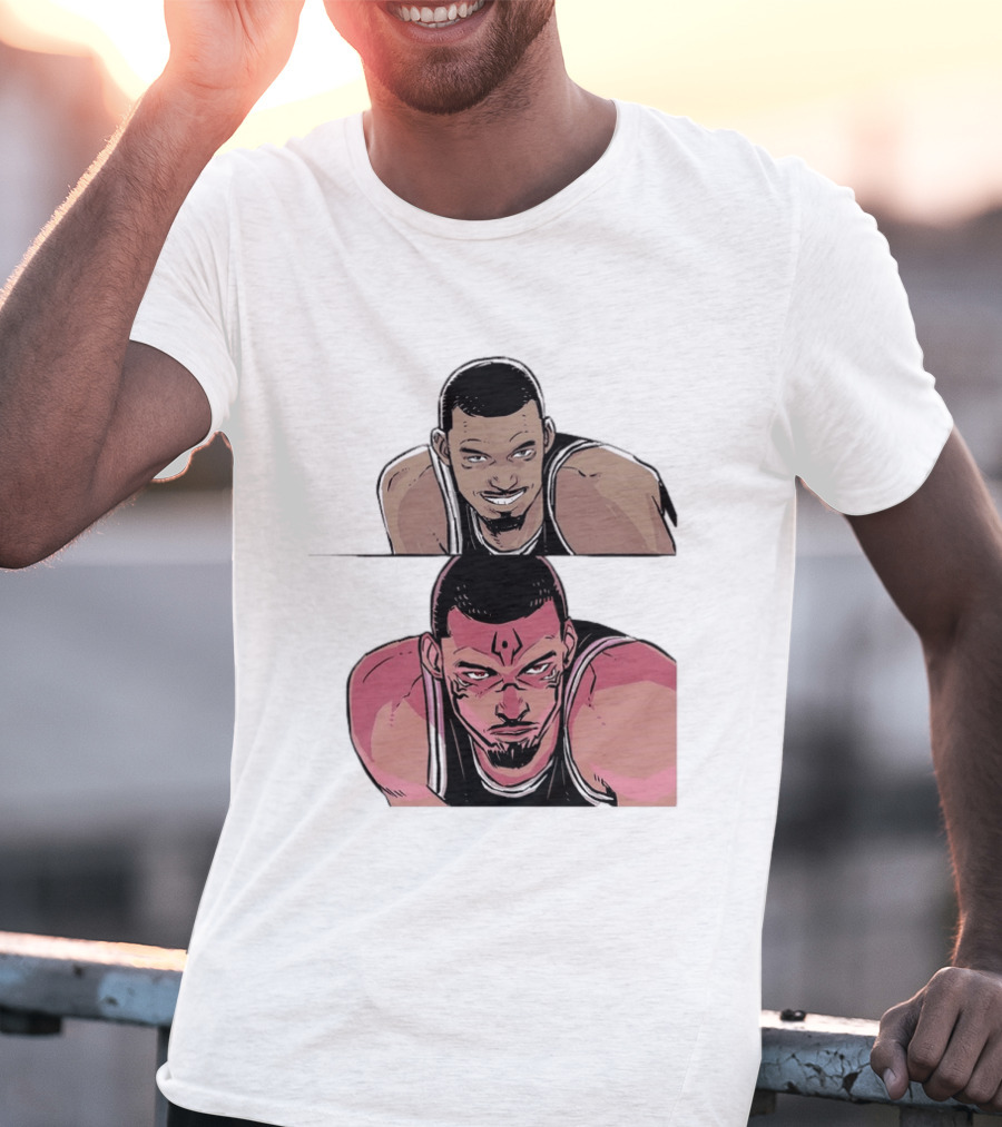 Victor Wembanyama Anime Style Transformation Wemby To Wemkuna T-Shirt