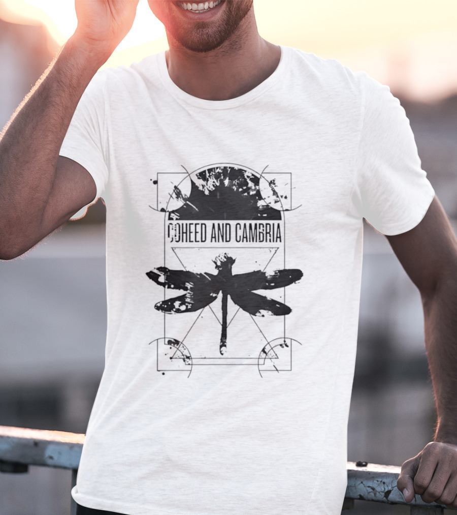 Coheed And Cambria Dragonfly Baseball Geometric T-Shirt