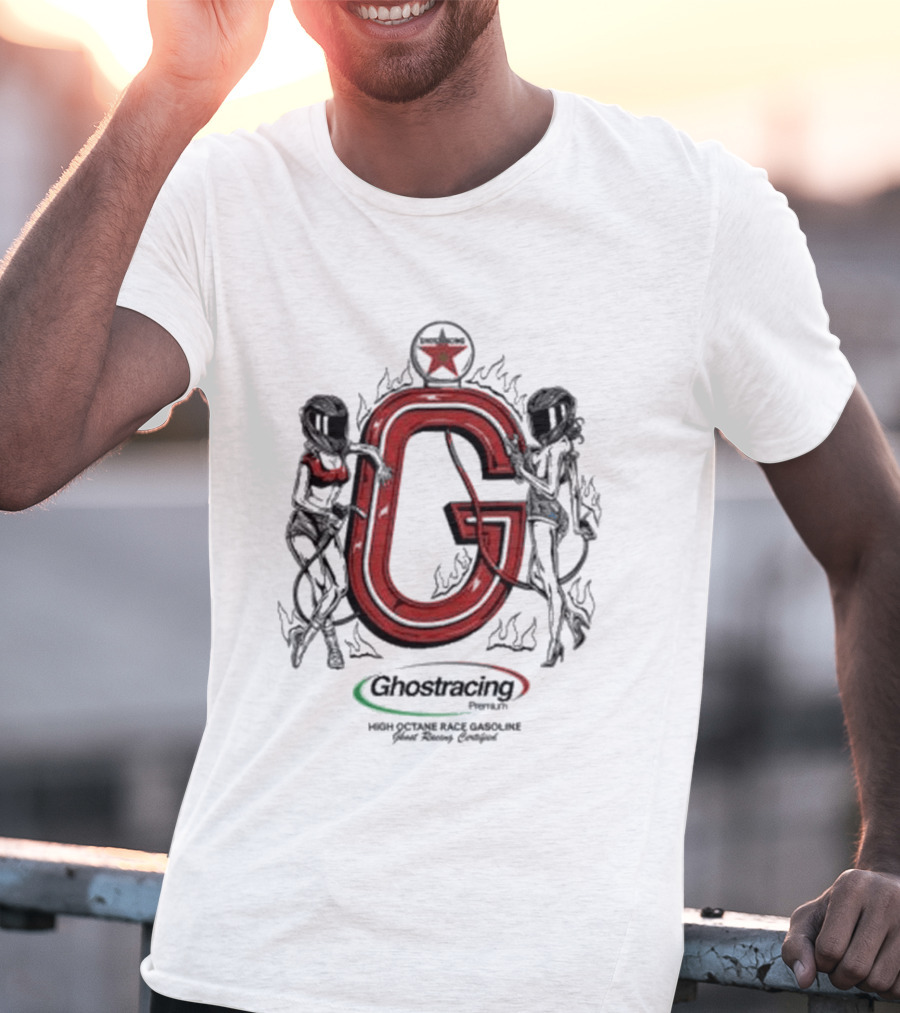 Ghost Racing High Octane Race Gasoline Pump T-Shirt