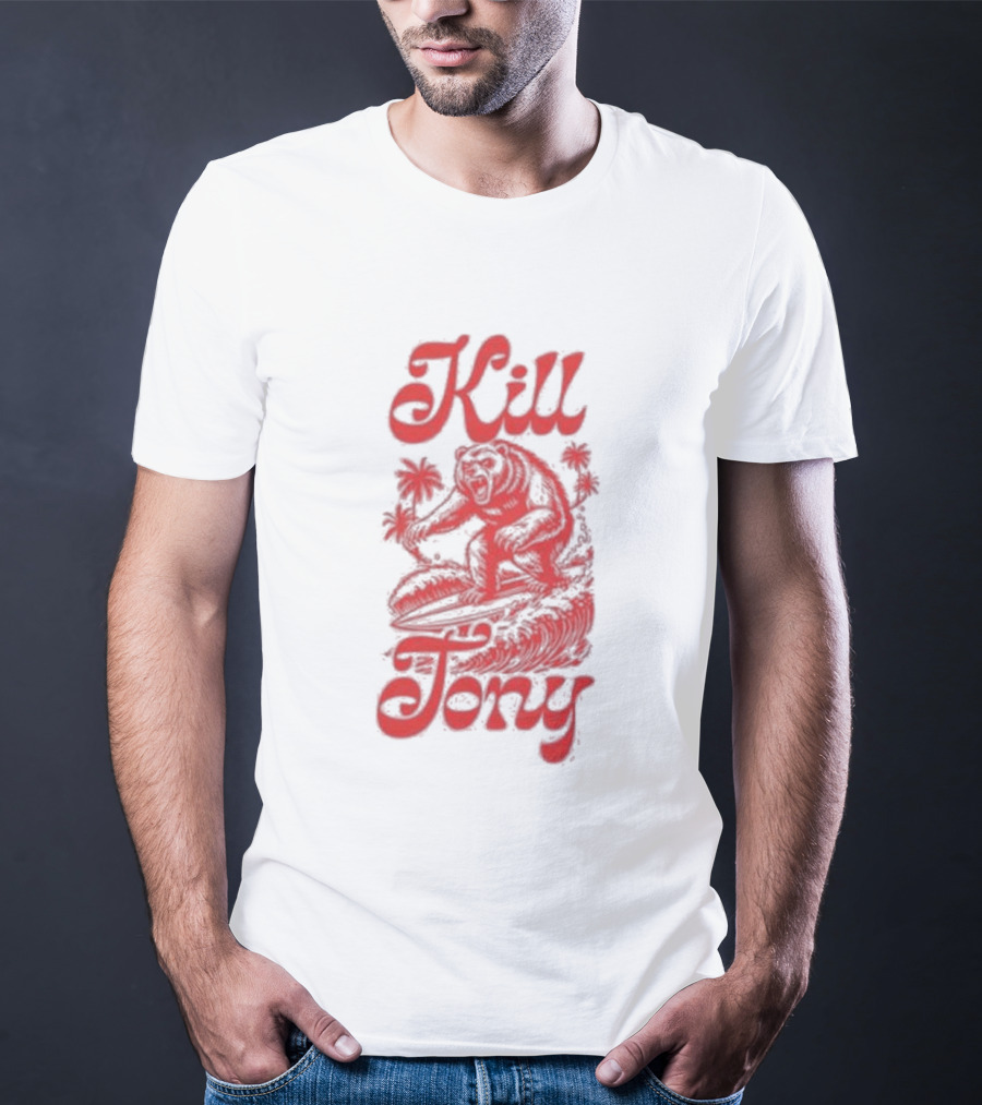 Kill Tony Surfing Bear T-Shirt