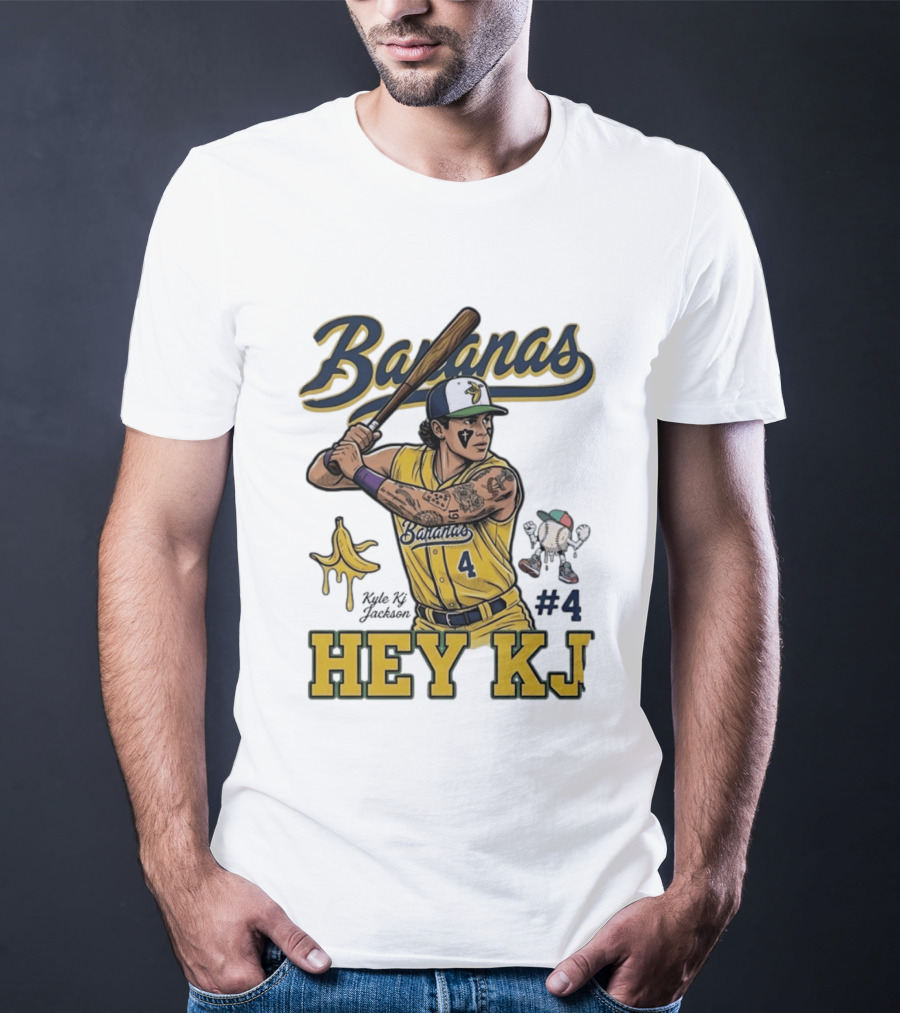 Bananas Kyle Kj Jackson Number 4 Hey KJ T-Shirt
