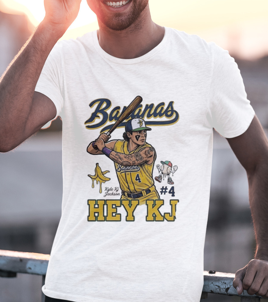 Bananas Kyle Kj Jackson Number 4 Hey KJ T-Shirt