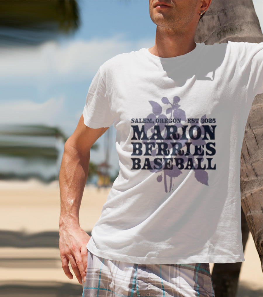 Salemo, Oregon Est 2023 Marion Berries Baseball T-Shirt