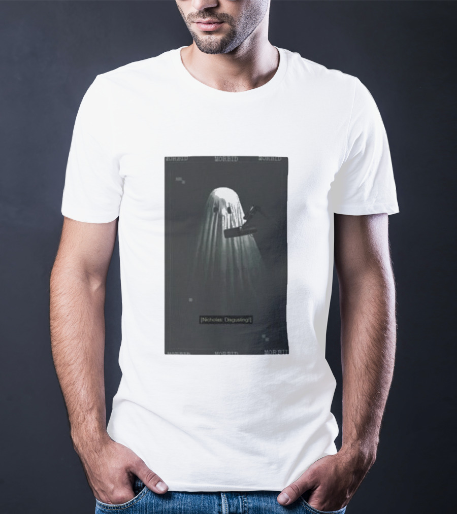 Morbid Nicholas Disgusting Ghost With Microphone T-Shirt