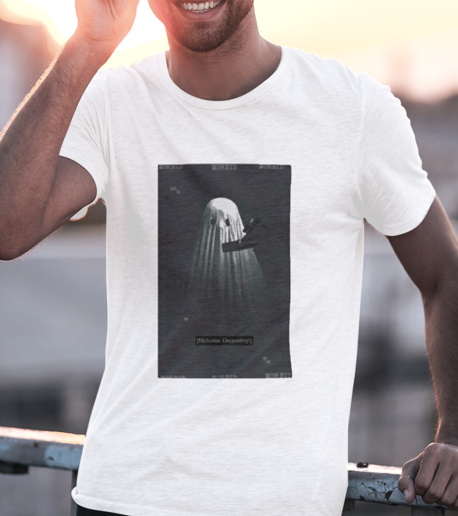 Morbid Nicholas Disgusting Ghost With Microphone T-Shirt