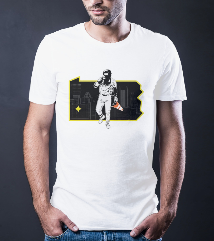 Pittsburgh Pirates Ryan O'Hearn Fear The Cone 29 City Skyline T-Shirt