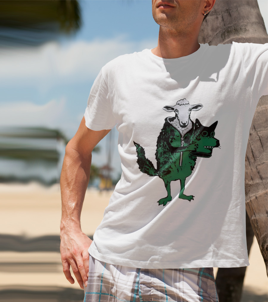 Sheep In Wolf's Clothing Humorous Animal Disguise Joke T-Shirt