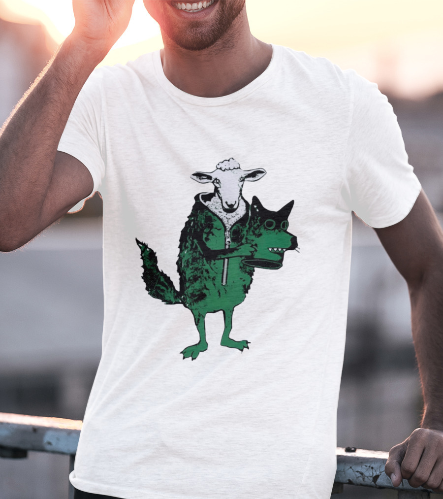 Sheep In Wolf's Clothing Humorous Animal Disguise Joke T-Shirt