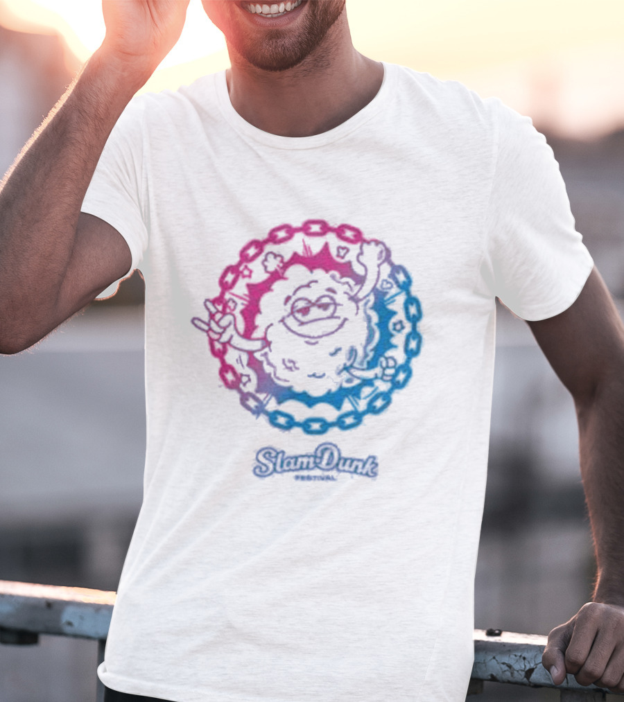 Slam Dunk World Moshy Dreamy Colorful Circle T-Shirt
