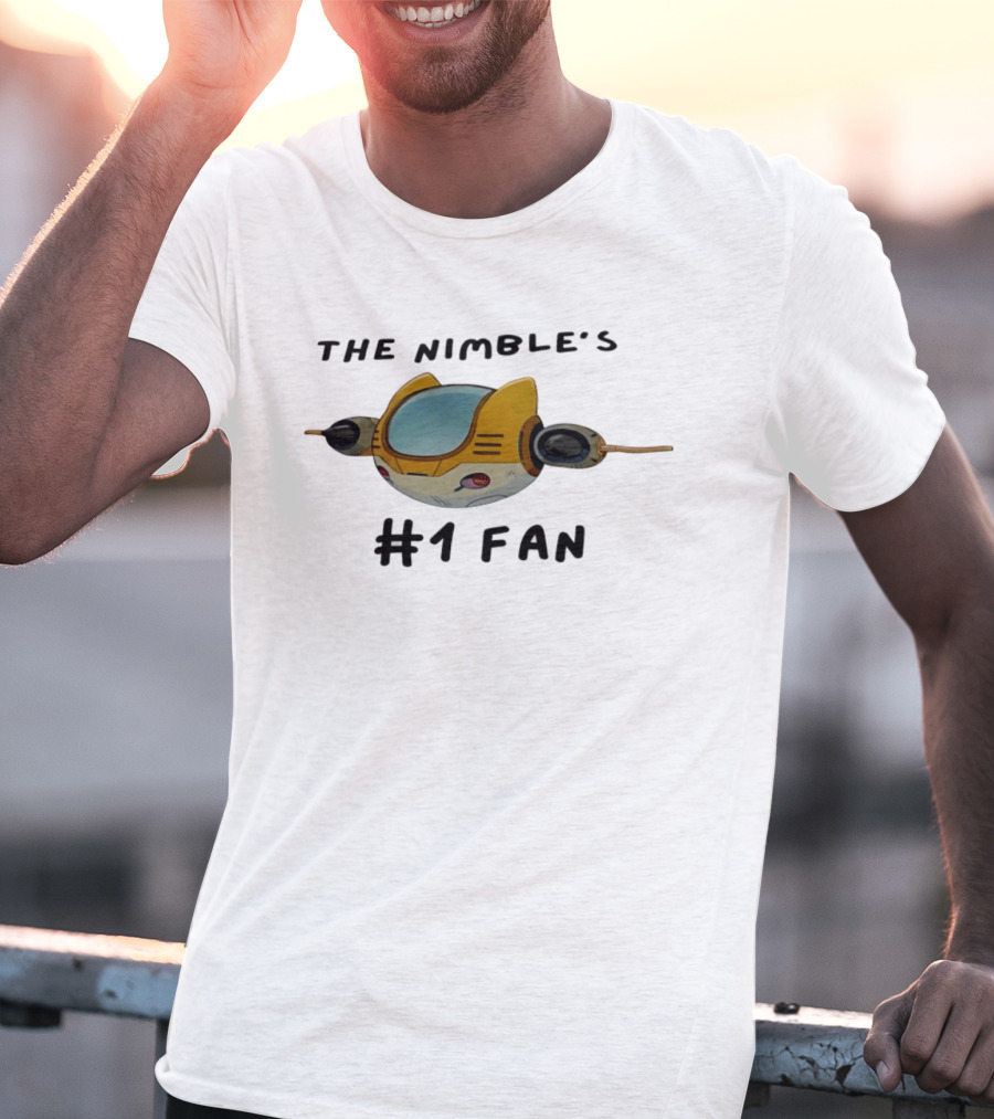 The Nimble's #1 Fan Spacecraft Cartoon T-Shirt