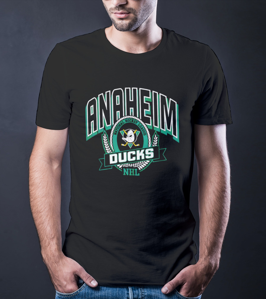 Anaheim Ducks National Hockey League Retro Emblem 2026 T-Shirt