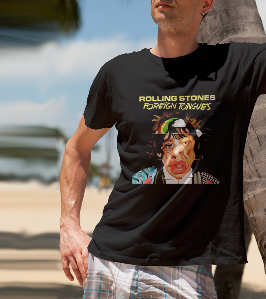 Rolling Stones Foreign Tongues Collage Face 2026 T-Shirt