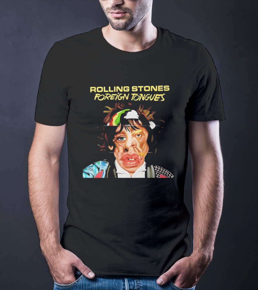 Rolling Stones Foreign Tongues Collage Face 2026 T-Shirt