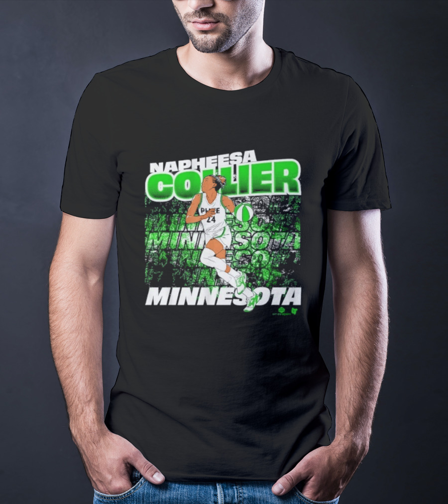 Napheesa Collier Minnesota Lynx Basketball Green Minnesota T-Shirt