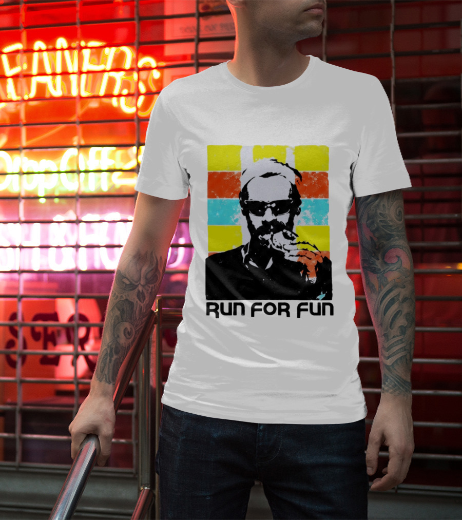 Together Tour Amsterdam Run For Fun 2026 Icon With Sunglasses Eating Pizza T-Shirt