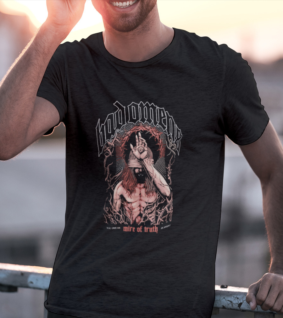 Bad Omens Mire Of Truth You Owe Me Blindfolded Figure T-Shirt