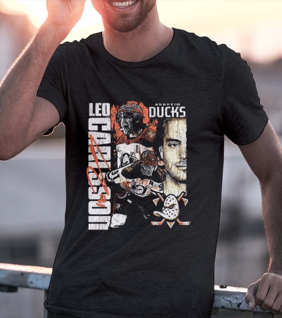 Leo Carlsson Anaheim Ducks Hockey 2026 T-Shirt