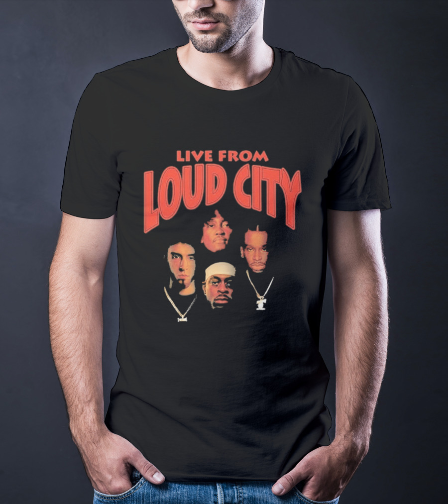 Live From Loud City Hip Hop Legends Faces And Chains T-Shirt
